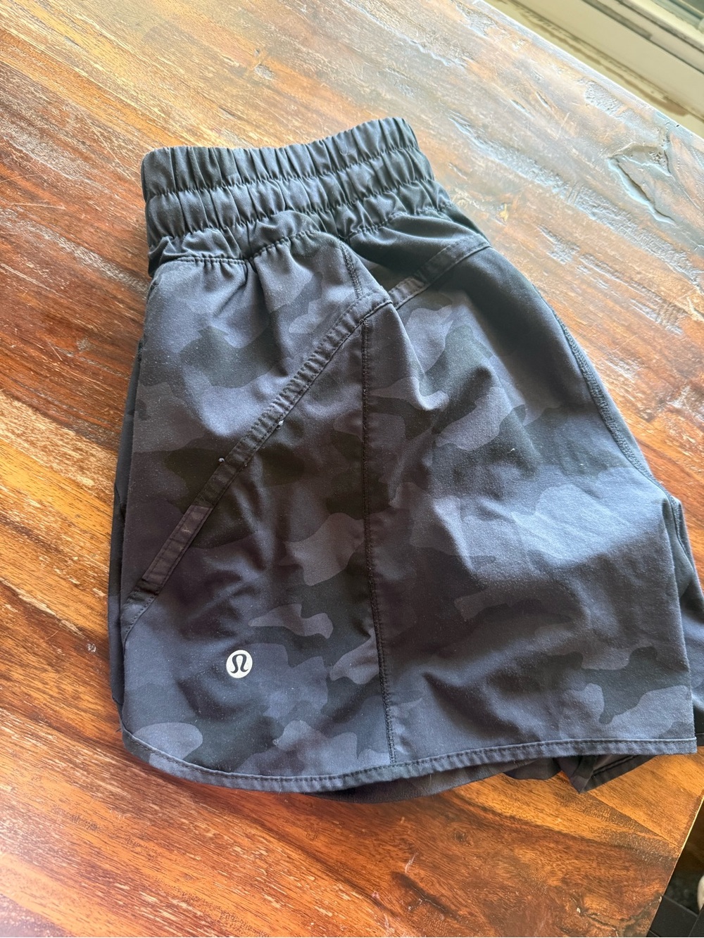 lululemon athletica Black Camo Athletic Shorts